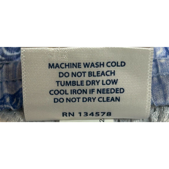 Vineyard Vines Swim Trunks Mens XL Blue Fish Tropical Actual 32X6 Stretch Lined - Picture 8 of 10